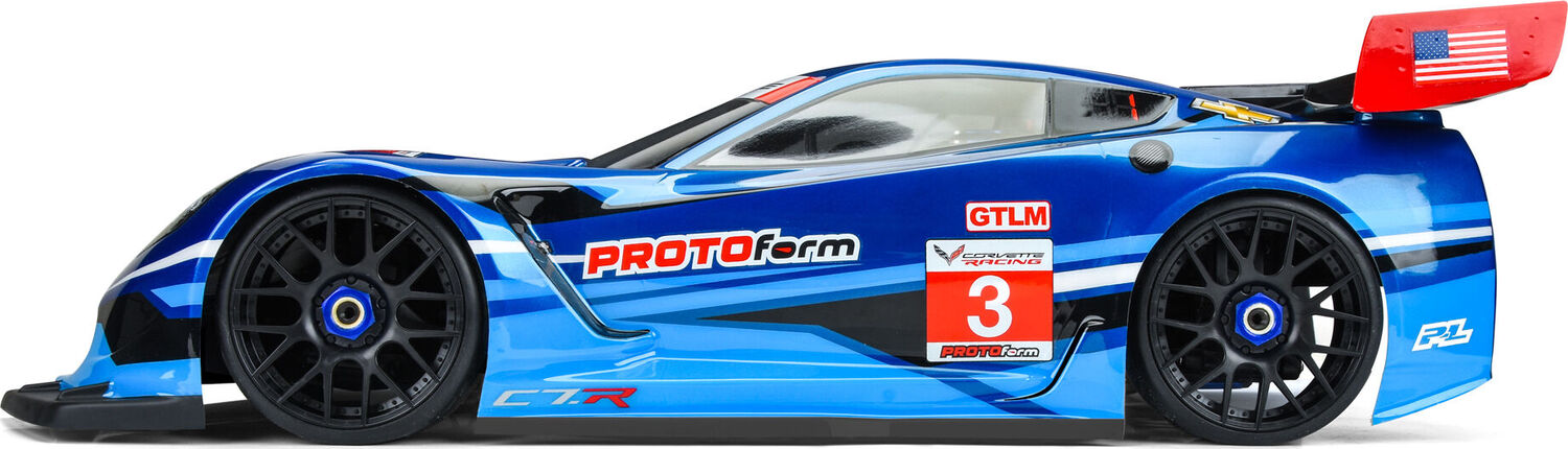 1/8 Chevrolet Corvette C7.R Clear Body: 1:8 GT (Short Wheelbase)